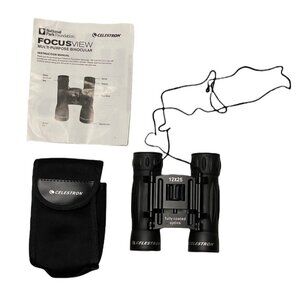 Celestron Focus View 12 x 25 Multi Purpose Binoculars Black Model 71172